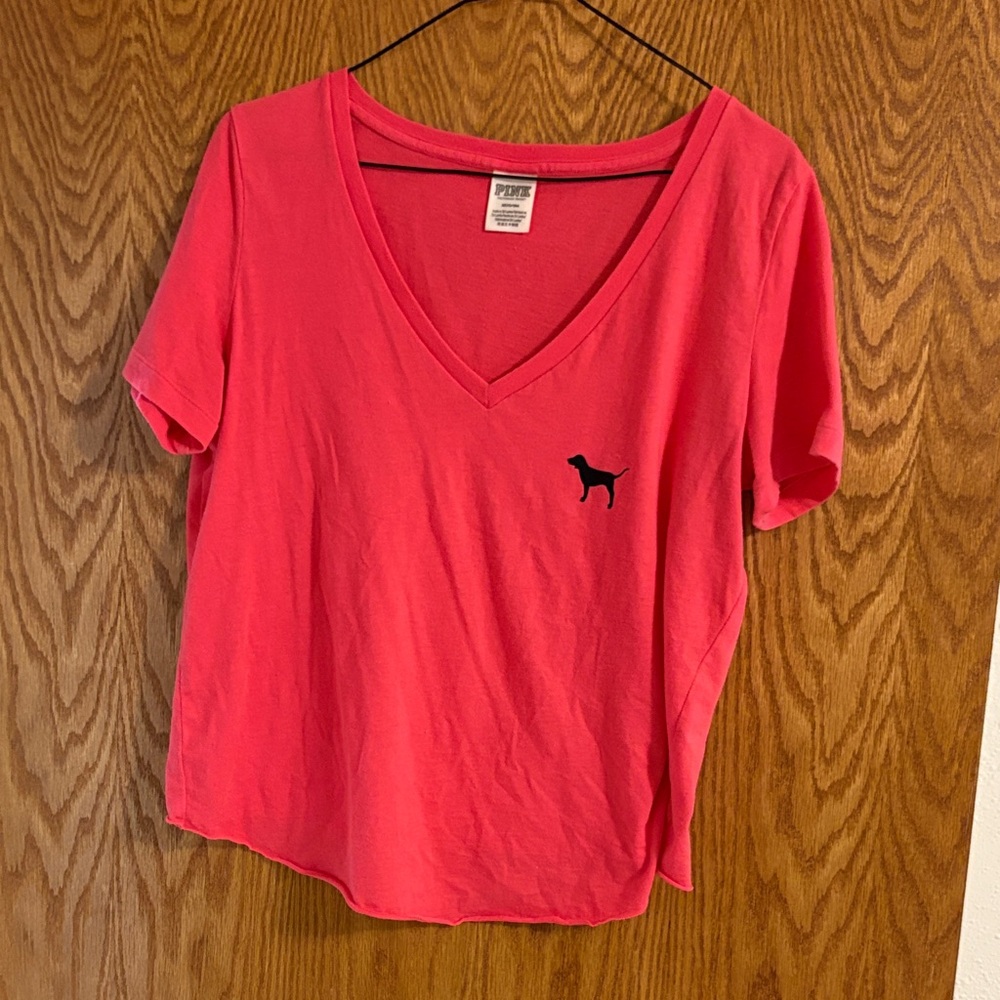 PINK Victoria's Secret Bright Coral Tee